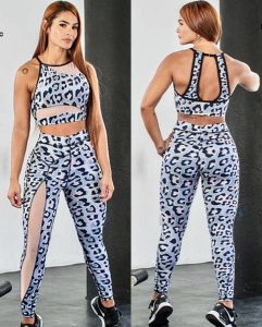 2PC SET ANIMAL PRINT 952-14
