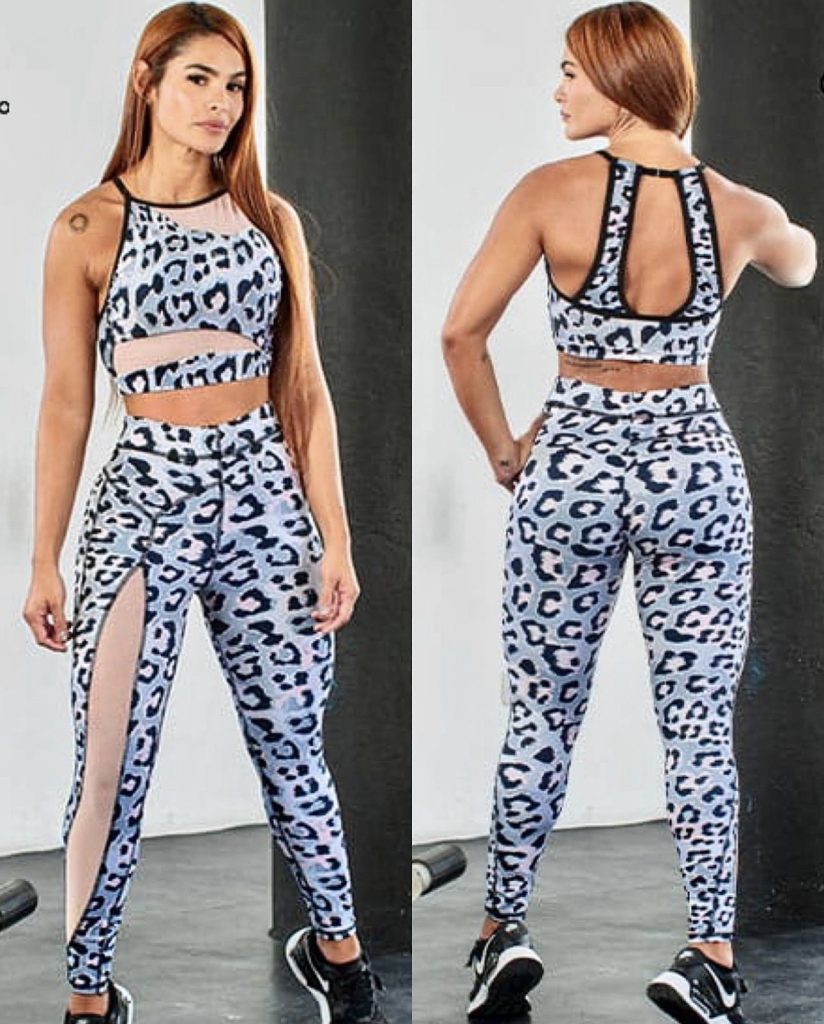 2PC SET ANIMAL PRINT 952-14