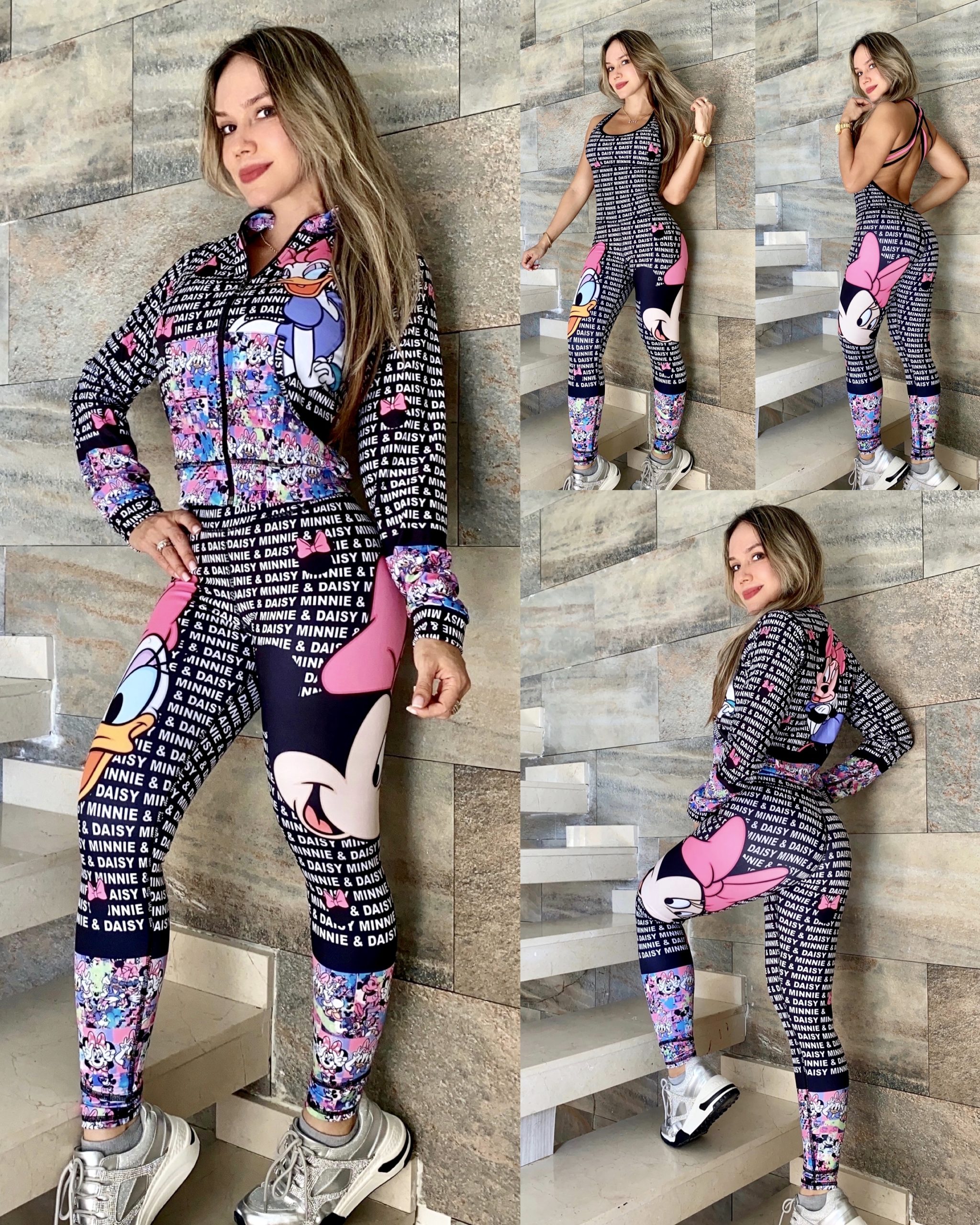 2PC SET JUMPSUIT CARTOONS E322A