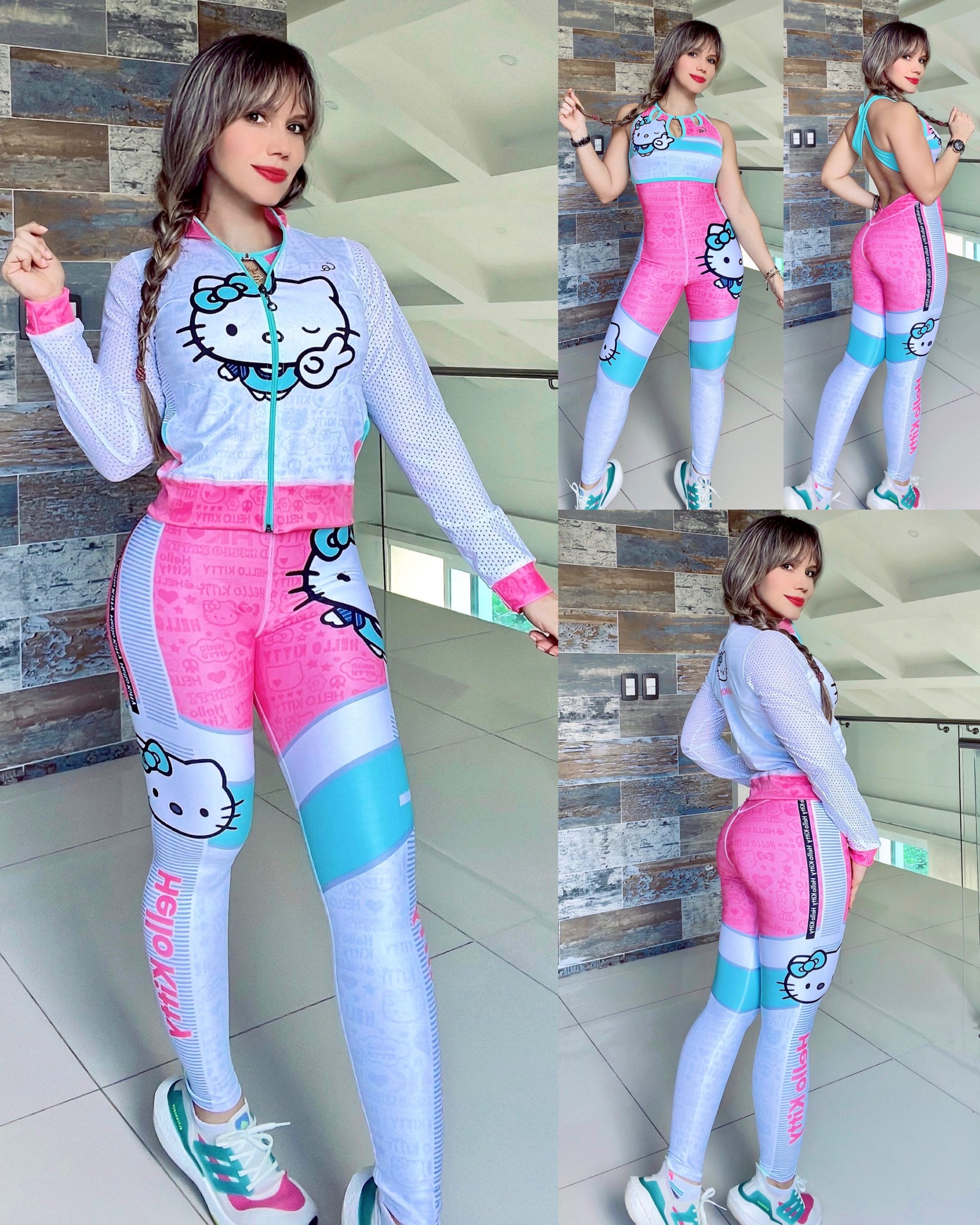 2PC SET JUMPSUIT CARTOONS E357-16A